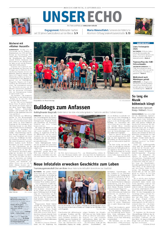 Pressebericht Unser Echo - Bote vom Untermain