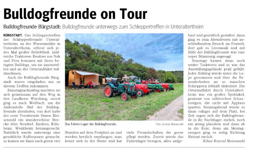 Pressebericht Unser Echo - Bote vom Untermain