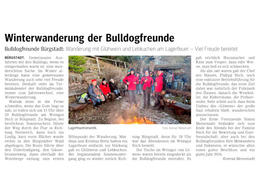 Pressebericht Unser Echo - Bote vom Untermain